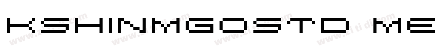 KShinMGoStd Medium 9字体转换